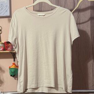 Elegant Light Pink Short Sleeve Top